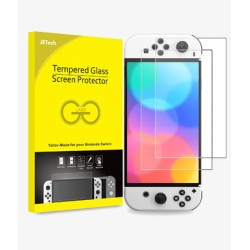 JETech Screen Protector Compatible with Nintendo Switch (OLED Model) 7-Inch 2021 Release, Tempered Glass Film, 2-Pack JETech Screen Protector Compatible with Nintendo Switch (OLED Model) 7-Inch 2021 Release, Tempered Glass Film, 2-Pack